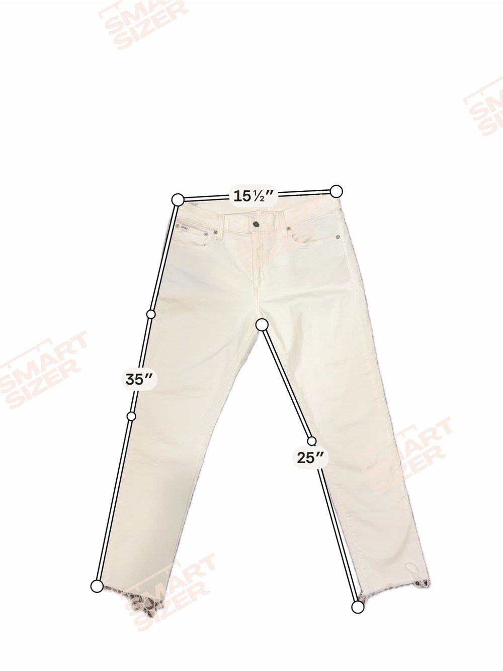 Ralph Lauren Polo High-ride ankle skinny jeans with raw hem Size 31 - Picture 6 of 6